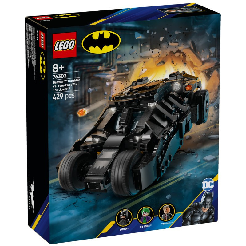LEGO 76303 Super Heroes DC Batman Tumbler vs. Kétarc és Joker – alternatív kép 1