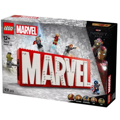 LEGO 76313 Super Heroes Marvel Marvel logó és minifigurák