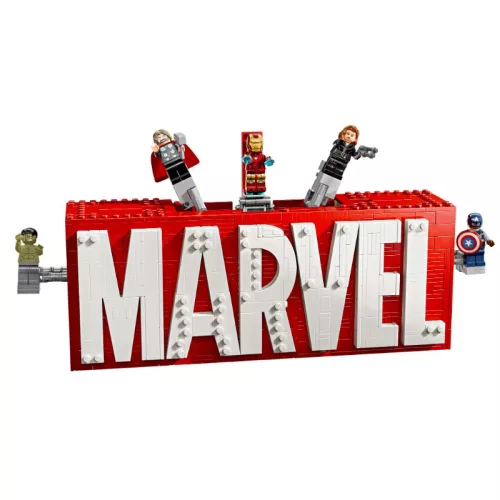 LEGO 76313 Super Heroes Marvel Marvel logó és minifigurák