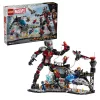LEGO 76314 Super Heroes Marvel Amerika kapitány: polgárháború csatajelenet