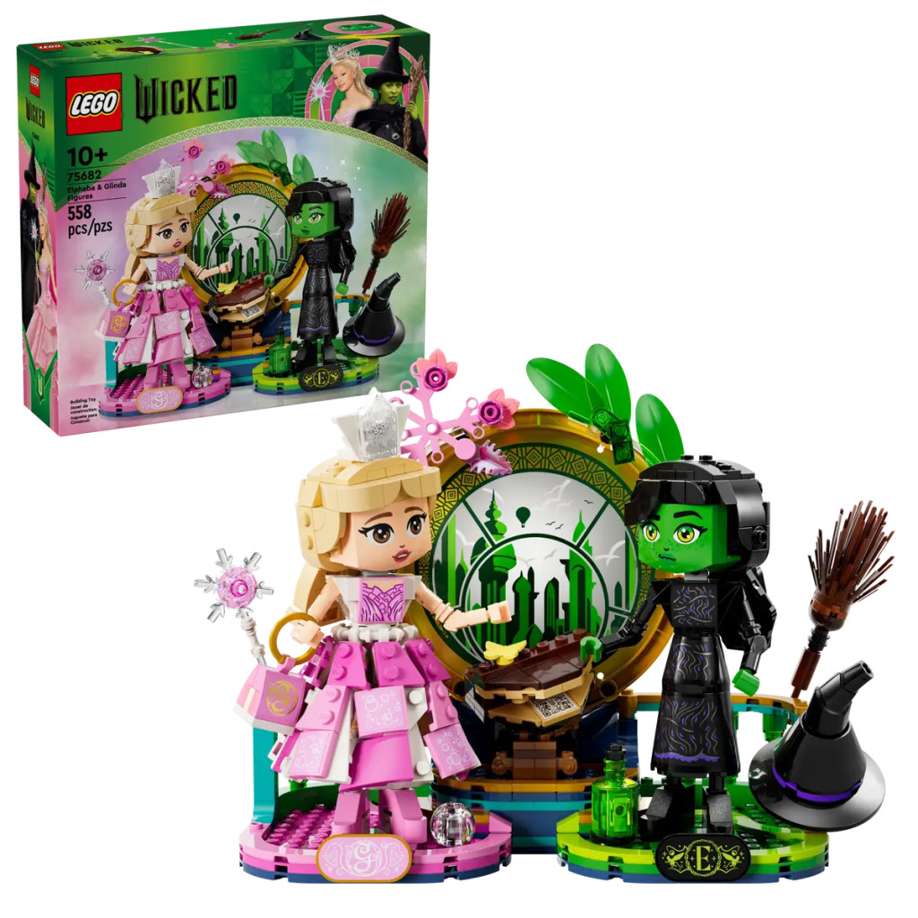 LEGO 75682 Wicked Elphaba és Glinda figurák – fő nézet