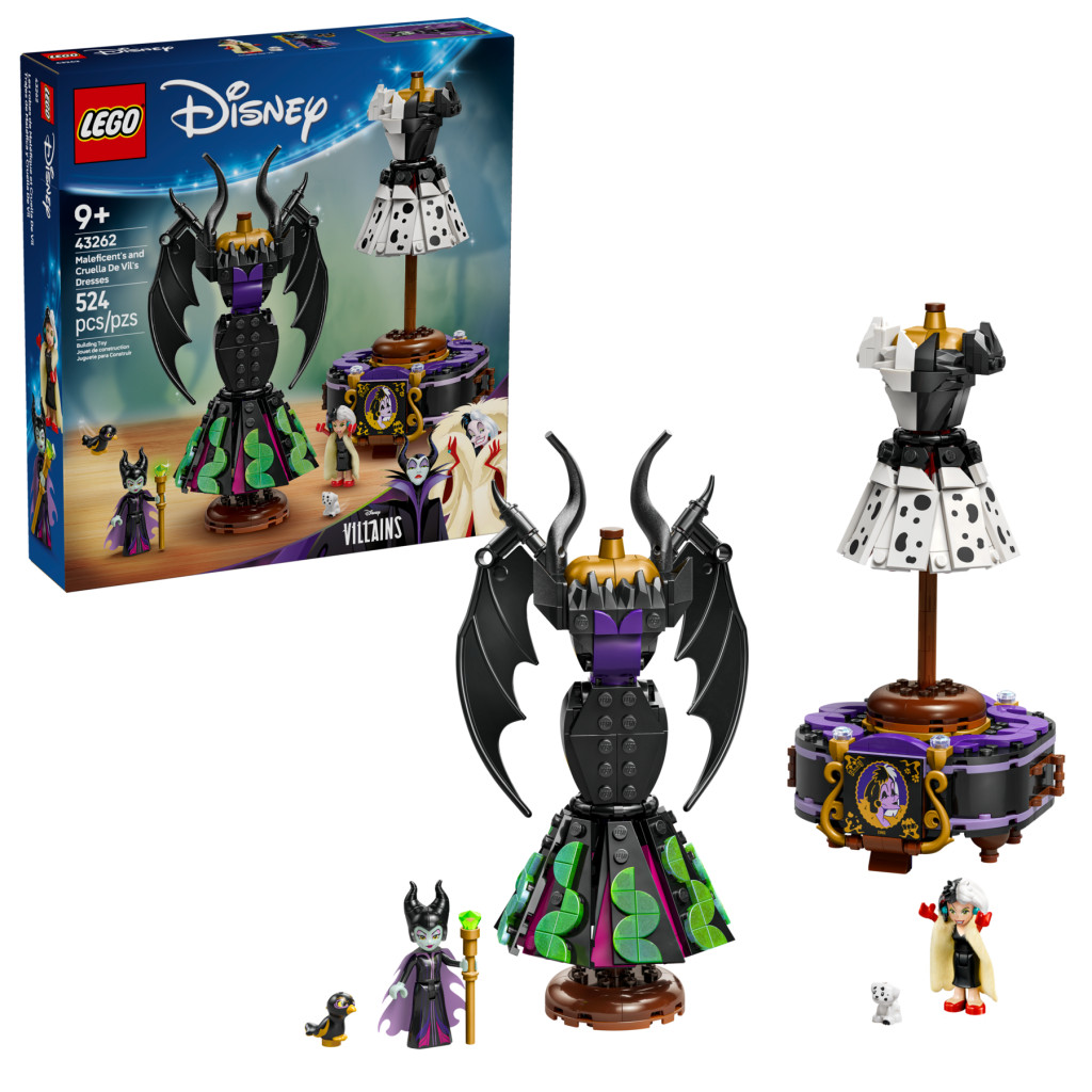 LEGO 43262 Disney Demóna és Szörnyella de Frász ruhái – fő nézet