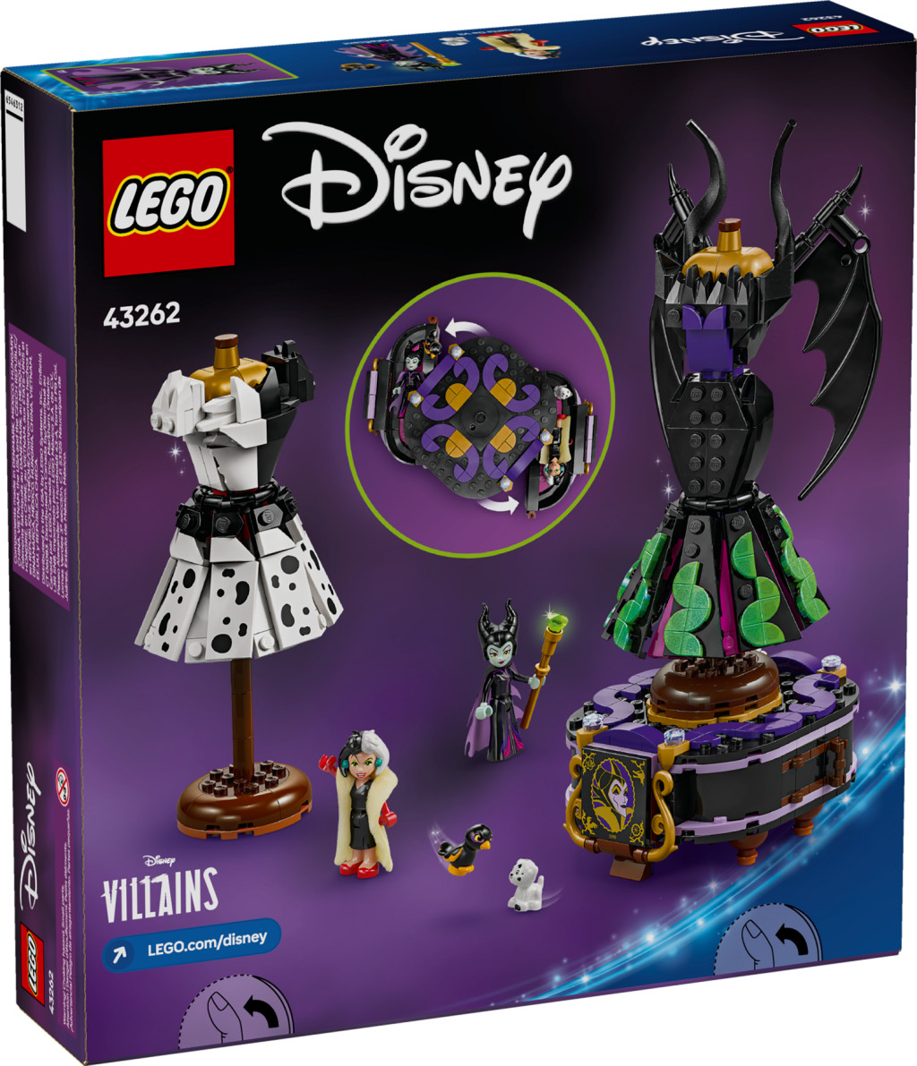 LEGO 43262 Disney Demóna és Szörnyella de Frász ruhái – alternatív kép 1
