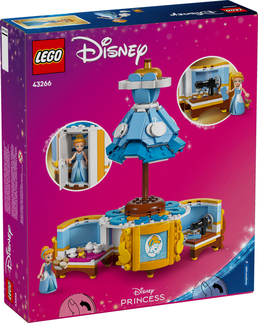 LEGO 43266 Disney Princess Hamupipőke ruhája – alternatív kép 1