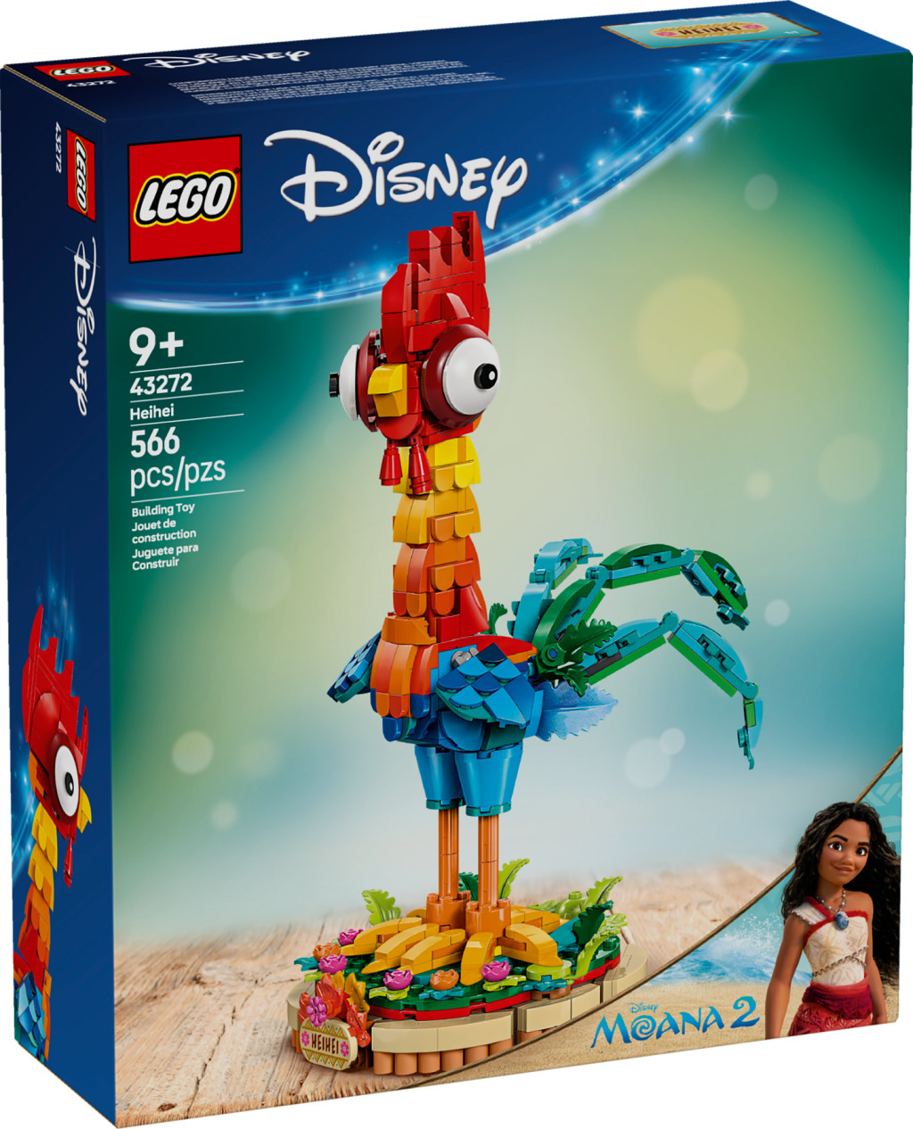 LEGO 43272 Disney Princess Heihei kiállítható modellje – fő nézet