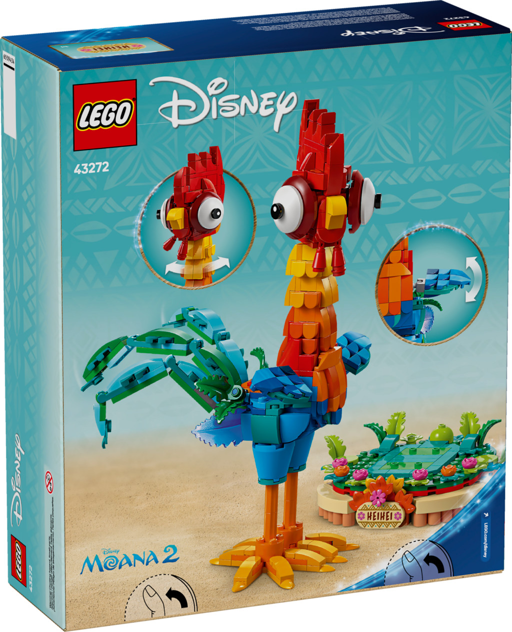 LEGO 43272 Disney Princess Heihei kiállítható modellje – alternatív kép 1