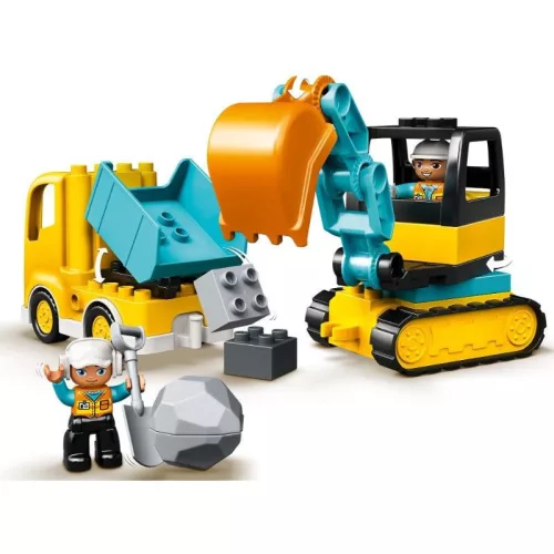 LEGO 10931 DUPLO Town Teherautó és lánctalpas exkavátor