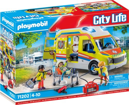 PLAYMOBIL® -  71202 - City Life  Mentőautó hang -  és fényeffekttel 