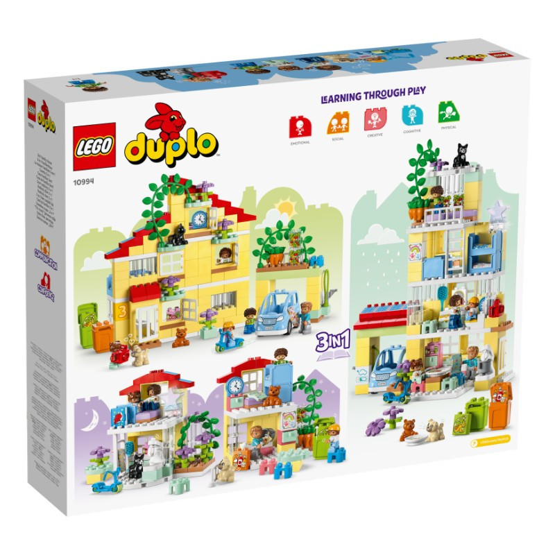 LEGO 10994 DUPLO Town 3 az 1-ben családi ház – alternatív kép 1