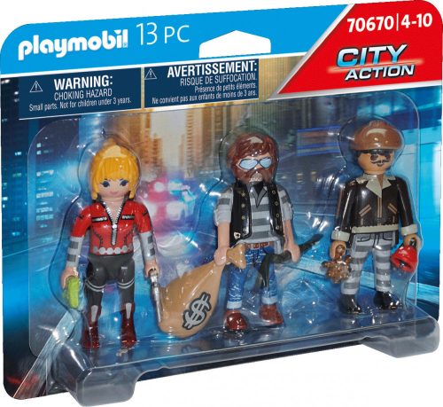 PLAYMOBIL® -  70670 - Figura szett bűnözők     