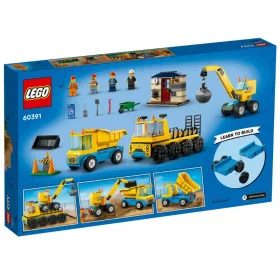  LEGO 60391 City Építőipari teherautók és bontógolyós daru