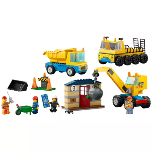 LEGO 60391 City Építőipari teherautók és bontógolyós daru