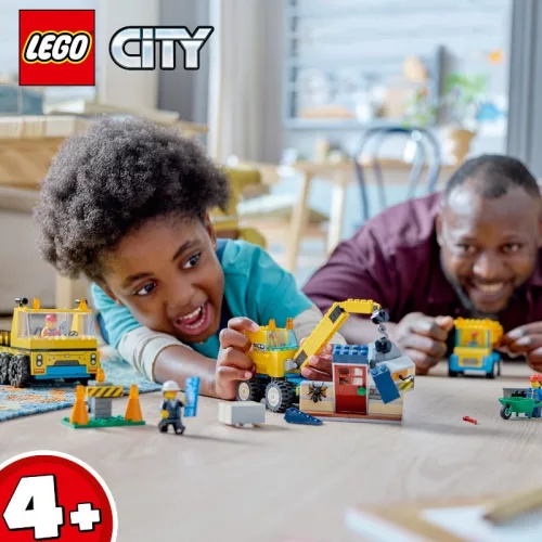 LEGO 60391 City Építőipari teherautók és bontógolyós daru