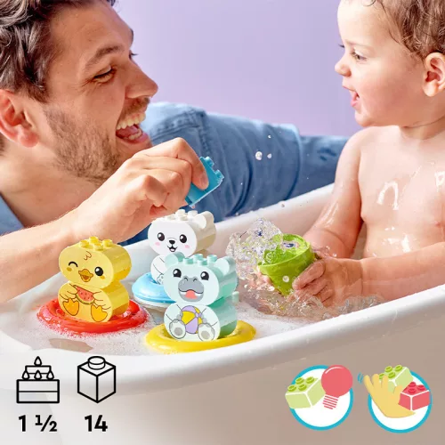 LEGO 10965 DUPLO Első készleteim - Vidám fürdetéshez: úszó állatos vonat