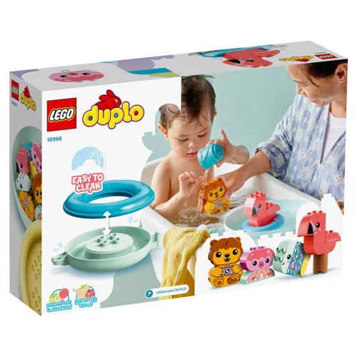 LEGO 10966 DUPLO Első készleteim - Vidám fürdetéshez: úszó állatos sziget