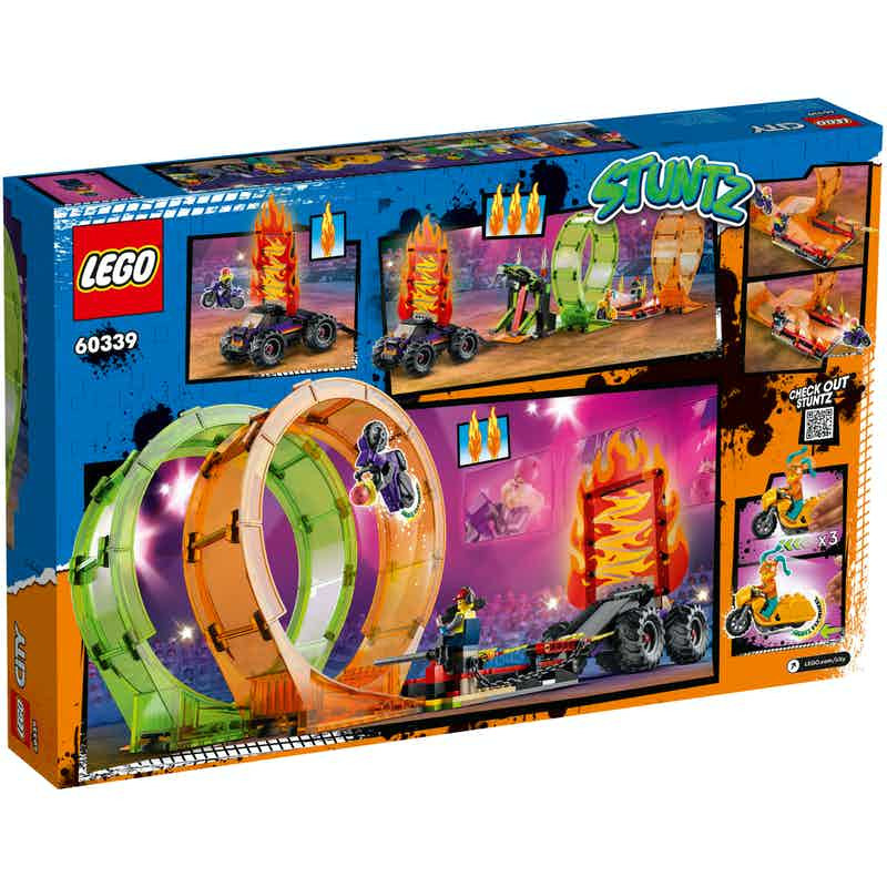 LEGO 60339 City Stuntz Kaszkadőr aréna dupla hurokkal – alternatív kép 1
