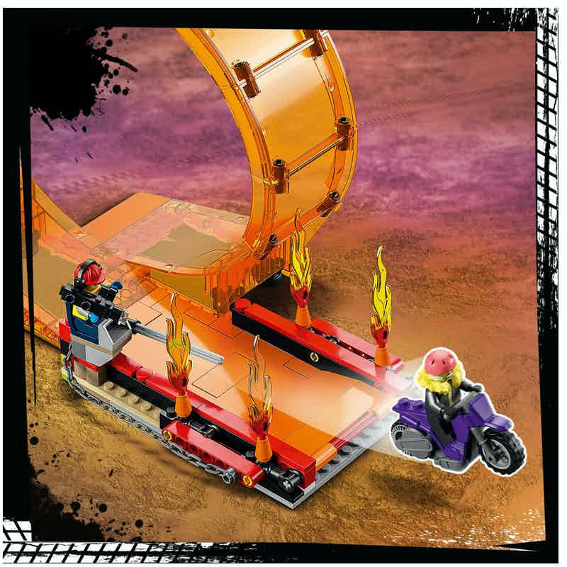 LEGO 60339 City Stuntz Kaszkadőr aréna dupla hurokkal – alternatív kép 3