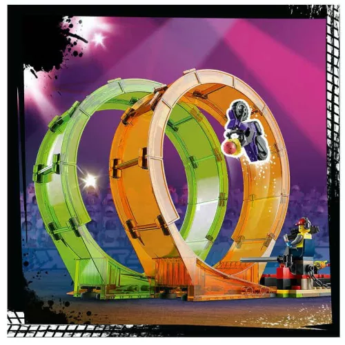 LEGO 60339 City Stuntz Kaszkadőr aréna dupla hurokkal
