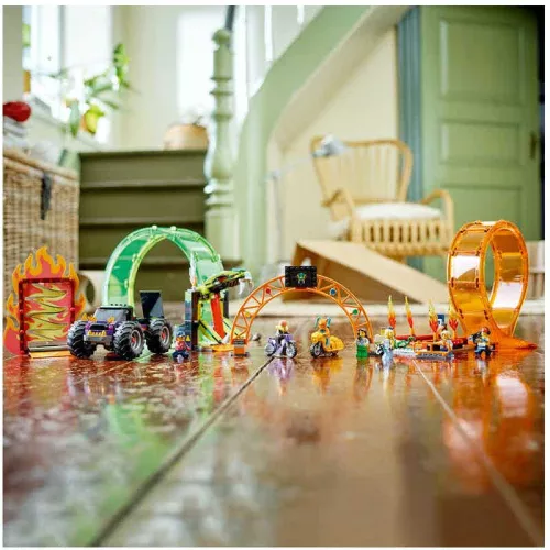 LEGO 60339 City Stuntz Kaszkadőr aréna dupla hurokkal
