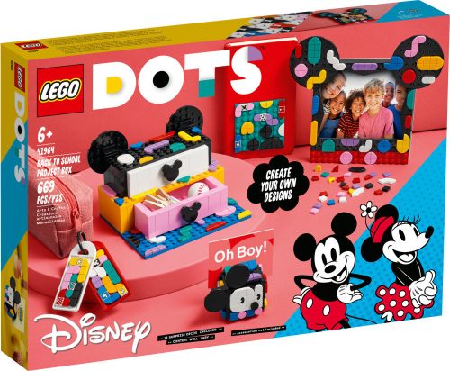 LEGO® - 41964 - DOTS™ Mickey egér és Minnie egér tanévkezdő doboz  