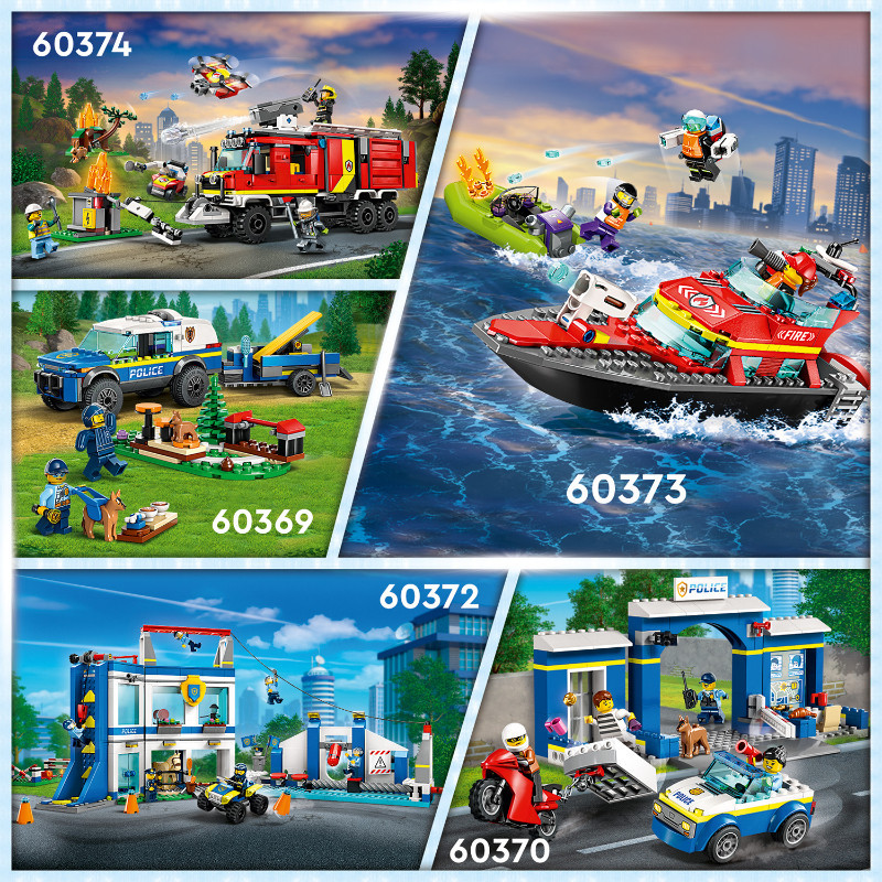 LEGO 60373 City Tűzoltóhajó – alternatív kép 2