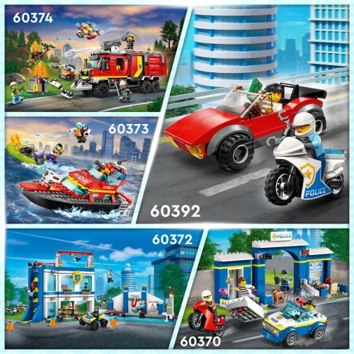 LEGO 60392 City Rendőrségi motoros autós üldözés