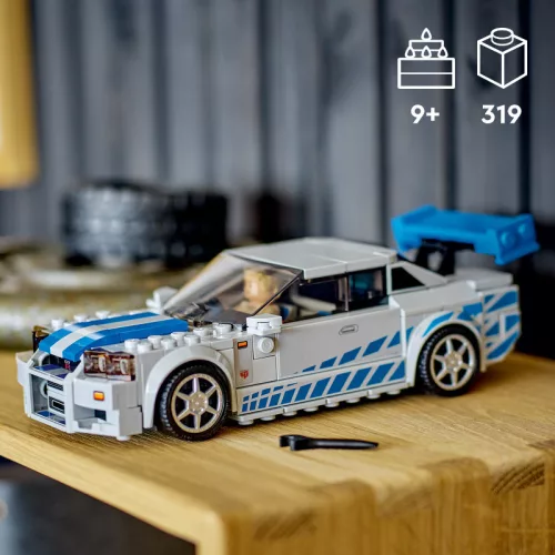 LEGO 76917 Speed Champions 2 Fast 2 Furious Nissan Skyline GT-R (R34)