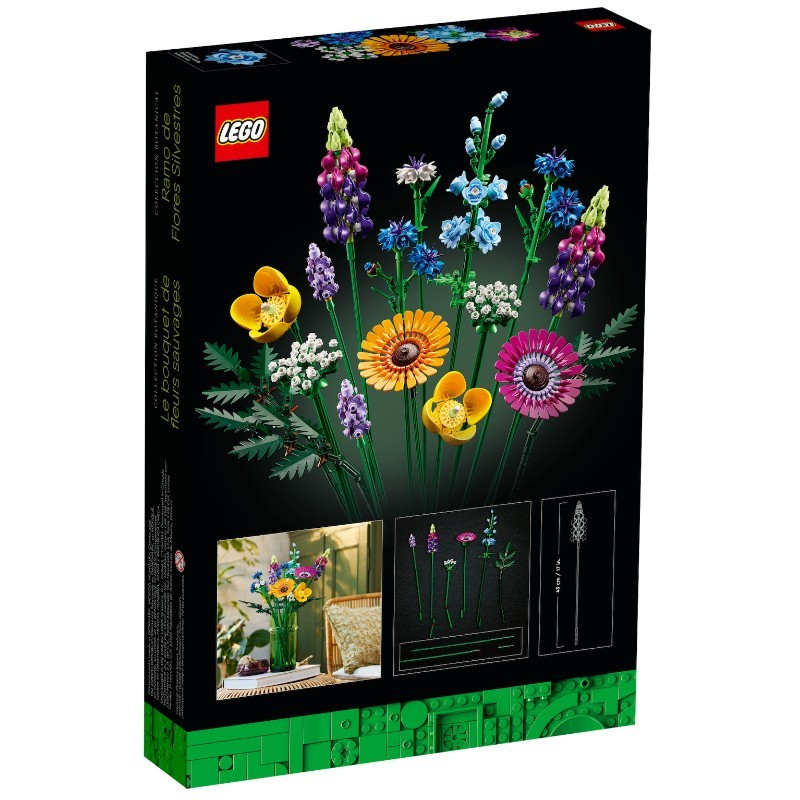 LEGO 10313 Icons Vadvirág csokor – alternatív kép 2