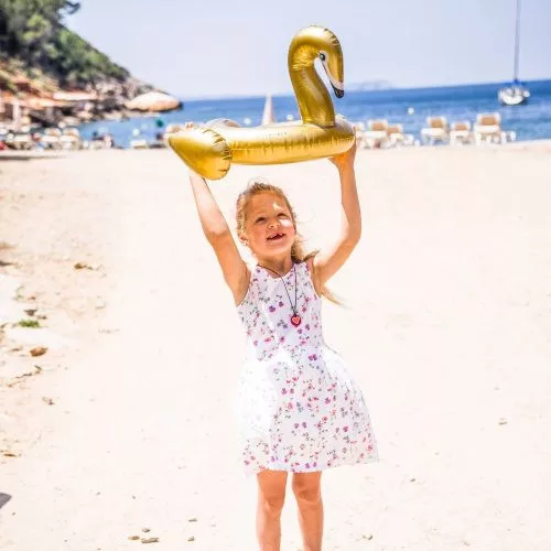 Swim Essentials gyerek úszógumi hátul nyitott 56 cm - Gold Swan