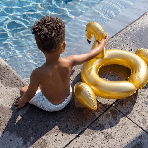 Swim Essentials gyerek úszógumi hátul nyitott 56 cm - Gold Swan – alternatív kép 4