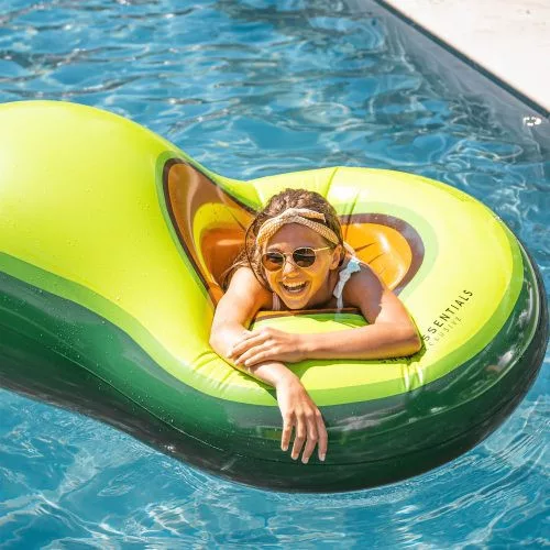 Swim Essentials felfújható matrac labdával Avocado