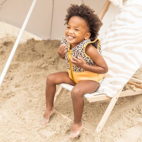 Swim Essentials úszómellény 4-6 év - Beige Leopard – alternatív kép 3