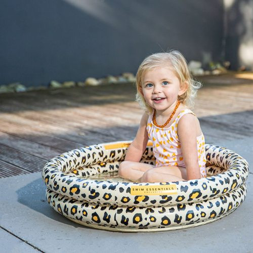 Swim Essentials gyerek medence 60 cm - Beige Leopard – alternatív kép 1