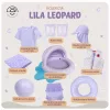 Swim Essentials baba úszógumi - Lila Leopard, 0–2 év, Lila