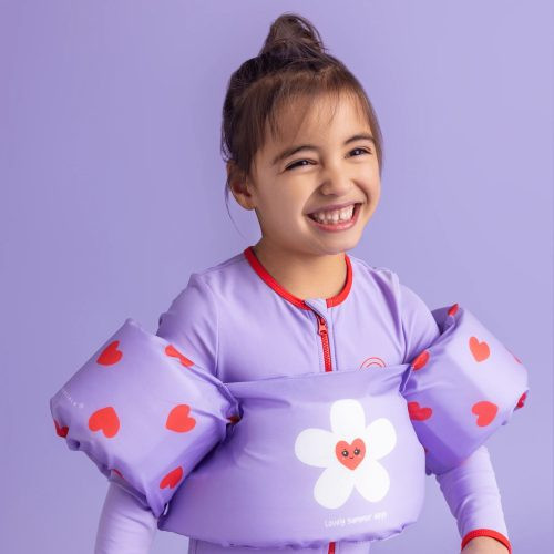 Swim Essentials úszóöv + karúszó - Flower Hearts – alternatív kép 1