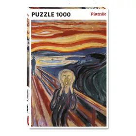 Munch - A sikoly, 1000 db (552946) Munch - Der Schrei , Művészeti kirakó, 3–5 év, Többszínű