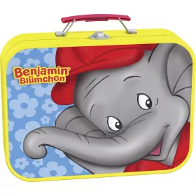   Benjamin az Elefánt 2x26, 2x48 db Puzzle Box - Fém kofferben (55594) Benjamin the Elephant puzzle-box