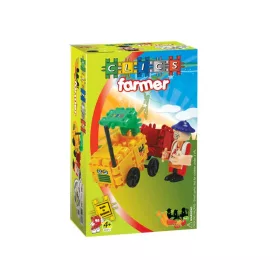   Clics Traktor farmerrel (CC017) Farmer with tractor Clics építőjáték