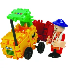   Clics Traktor farmerrel (CC017) Farmer with tractor Clics építőjáték