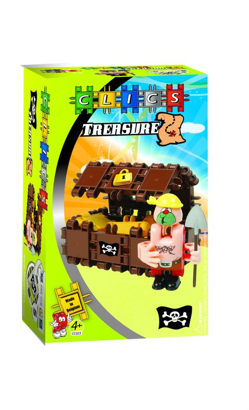Kalózkincs (CC023) Pirate with spade Clics építőjáték – alternatív kép 2