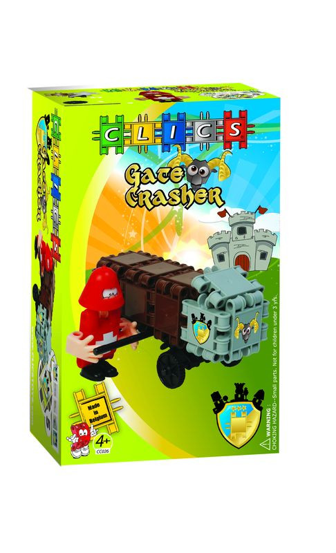 Faltörő kos (CC026) Knight with ram Clics építőjáték – fő nézet
