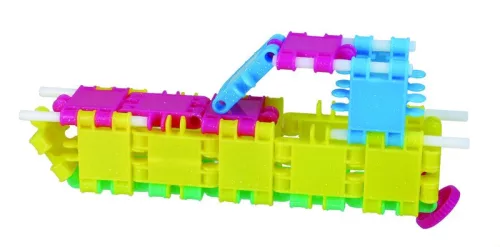 Henger építőkészlet - Csillogó (16 építmény) (CK025) Clics építőjáték  Clics tube 16 constructions Glitter