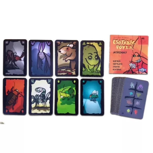 Gémklub Csótánypóker Bug Bluff, Cockroach poker, Torakkapokeri, Kakerlakenpoker, 3–5 év, Többszínű