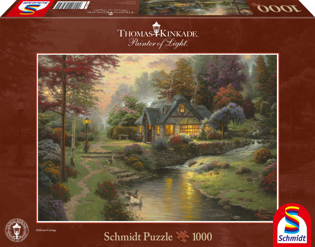 Stillwater Cottage, Thomas Kinkade, 1000 db (58464) Friedliche Abendstimmung – fő nézet