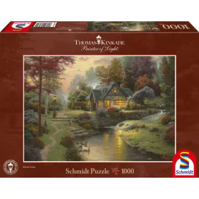   Stillwater Cottage, Thomas Kinkade, 1000 db (58464) Friedliche Abendstimmung
