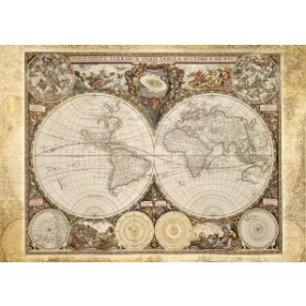   Historical map of the world, 2000 db (58178) Historiche Weltkarte