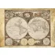 Historical map of the world, 2000 db (58178) Historiche Weltkarte