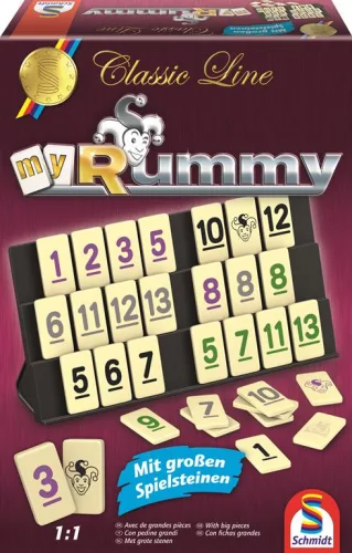 Classic Line Rummy, Nagy játéklapkákkal (49282) Classic Line, My Rummy, mit großen Spielfiguren / Classic Line Rummy (ex 49086) (49282)