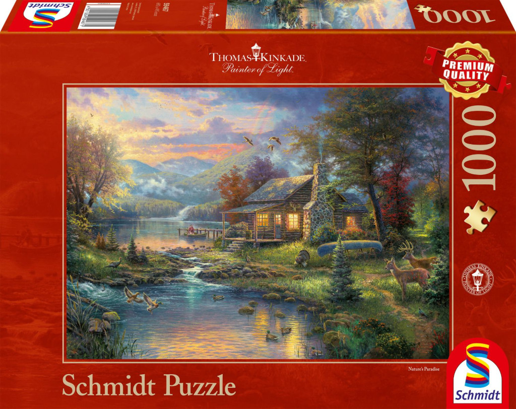 Nature's Paradise, Thomas Kinkade, 1000 db (59467) Naturparadies – fő nézet