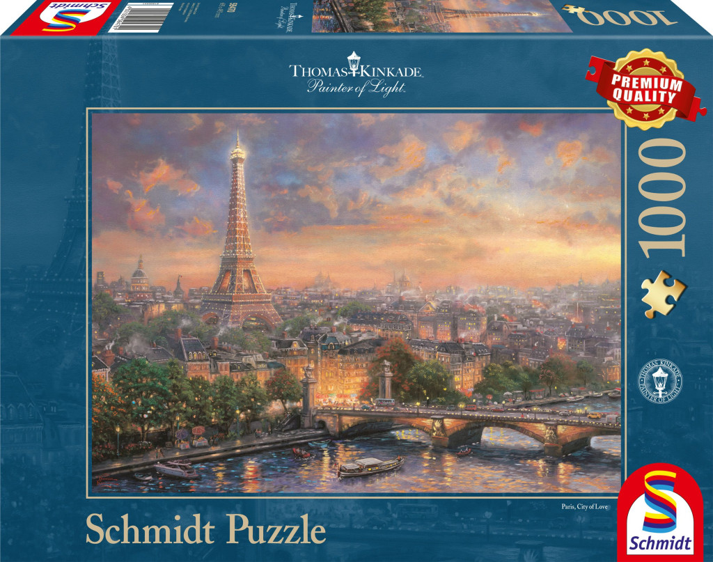 Paris, City of Love, Thomas Kinkade, 1000 db (59470) Paris, Stadt der Liebe – fő nézet